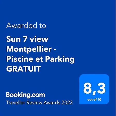 Sun7 View Montpellier Piscine Parking Gratuit Apartamento